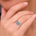 thumbnail image 4 of Bague Mode pour Femme Verte Diamant Rond Bague de Mariage Cadeau Bague 1 Pce, 4 of 9