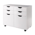 thumbnail image 1 of Winsome Halifax 2 Section Mobile Storage Cabinet, White, 1 of 9