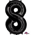 thumbnail image 1 of Anagram 66593 Ballons en Aluminium Super Forme Noirs Numéro 8 de 34 Po, 1 of 3