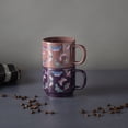 thumbnail image 5 of Thyme & Table 2 Pack Stacking Butterfly Purple Mugs 14.2 fl oz, Stoneware, 5 of 5