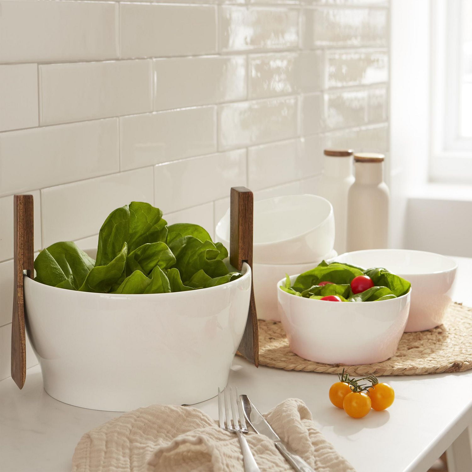 Safdie & Co. Ensemble Bols Celeste Porcelaine 4MCX Blanc