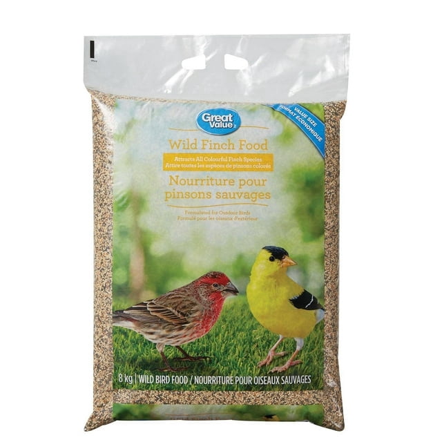 Great Value Nourriture pour oiseaux sauvages pinsons sauvage 8KG