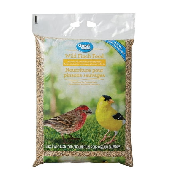 Great Value Nourriture pour oiseaux sauvages pinsons sauvage 8KG