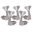 thumbnail image 4 of String Tuning Peg Tuner Sealed Machine Head Button for Bass Bass Parts Locking Parts Locking Button Button for Bass Part Silver 3L2R, 4 of 9