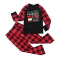 thumbnail image 1 of LSLJS Pyjamas de Noël Assortis pour la Famille, Tenue Parent-Enfant Ensembles de Noël Patchwork à Carreaux Imprimés Vêtements d'Intérieur Col Rond Manches Longues Pyjamas Ensemble Deux Pièces pour Enfants pour les Fêtes Ensemble de Vêtements de Nuit de Noël, 1 of 4