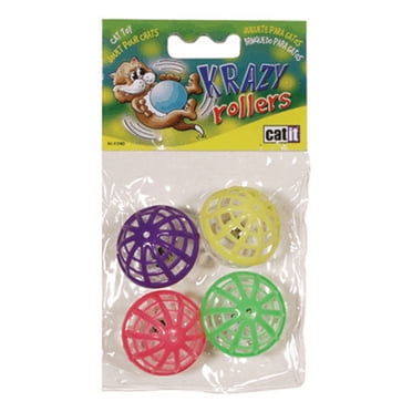 Catit Balles à Grelots avec Grelots Jouet pour Chat Lot de 4
