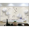 thumbnail image 4 of 3D Wallpaper Tulip Butterfly Flowers SKU# WAL0213, 4 of 13