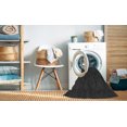 thumbnail image 2 of Ahgly Tapis d'Intérieur Lavable en Machine Carré Transitionnel Gris Minuit, 8 Pieds Carré, 2 of 7