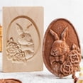thumbnail image 4 of Oleegame 2PC Cookie Mold DIY Baking Moulds Wooden Cookie Cookie Moulds Embossing Craft Decorative Baking Tools For Christmas Thanksgiving Christmas Kitchen, 4 of 4