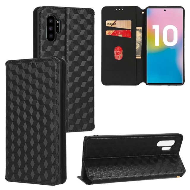 Samsung Galaxy Note 10 Plus Case , Magnetic Wallet PU Leather Flip Cover Card Holde Case for Samsung Galaxy Note 10 Plus