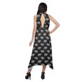 thumbnail image 2 of Moomaya Printed High-Low Style Sleeveless Dress For Women With Halter Neck, 2 of 5