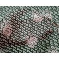 thumbnail image 5 of oneOone Silk Tabby Dark Teal Green Fabric Abstract Block Sewing Material Print Fabric By The Yard 42 Inch Wide, 5 of 5