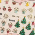 thumbnail image 3 of Nails Art Sticker Merry Christmas nail sticker 3D Golden Elements Nail Wrap Sticker Tips DIY Manicura Stickers Tool, 3 of 7