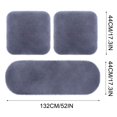 thumbnail image 2 of Estbridge 3 Sets Car Front Rear Seat Plush Cushion  Soft Warm Faux  Winter Auto Seat Cover  Plush Vehicle Seat Protector Pad With Non-Slip Backing  Car Accessories, 2 of 3
