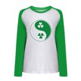 thumbnail image 4 of QIPOPIQ T-Shirts à Manches Longues à Col Rond pour Femmes T-Shirts de la Saint-Patrick Hauts T-Shirt Imprimé Shamrock T-Shirt Vert Chanceux T-Shirts de la Saint-Patrick Chandails pour Dames T-Shirts Imprimés Offres de Chemises des Fêtes, 4 of 5