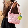 thumbnail image 3 of Sac Fourre-Tout Matelassé pour Femmes, Léger, à Poignée Supérieure, Sac Cabas avec Pendentif, 3 of 9