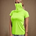 thumbnail image 2 of BiZtdJrK Chandails de Bain de Protection Solaire pour Femmes Été Plage Maillot Dermoprotecteur Chandail Séchage Rapide Manches Courtes Plein Air Randonnée Hauts Vert G Économies d'Automne, 2 of 8