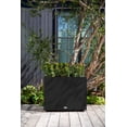 thumbnail image 3 of Veradek Block Series Span Short Plastic Planter - Black, 3 of 10