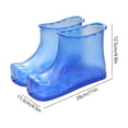 thumbnail image 3 of Portable Blue Plastic Foot Bath Spa Shoes with Sole Massage Balls, Lightweight, Water-Saving Design, 28x12.5x11 cm, for Home and Travel Foot Soak and Pedicure, 3 of 6
