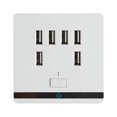 thumbnail image 1 of Prise de Charge Murale USB 3,4 A à 6 Ports, Prise d'Alimentation, Plaque de Prise, Panneau, Interrupteur, 1 of 6