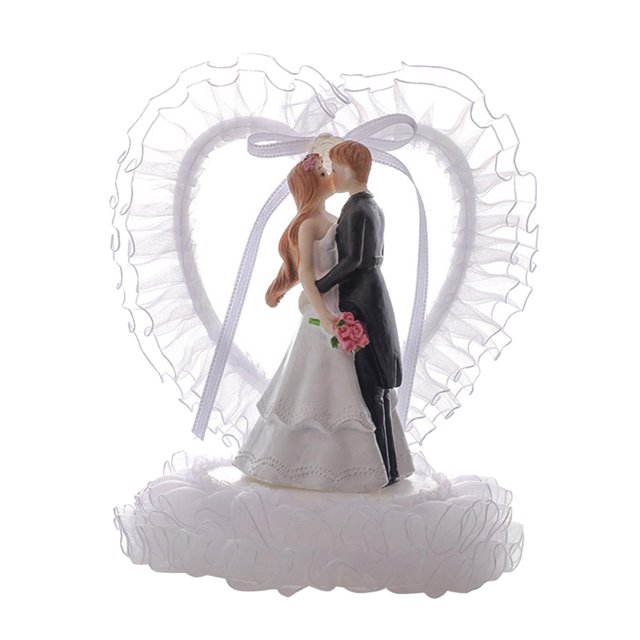 jifeng Modern and Simple Cake Topper Couple Character Ornament Creative Cake Decoration Crystal Love Small