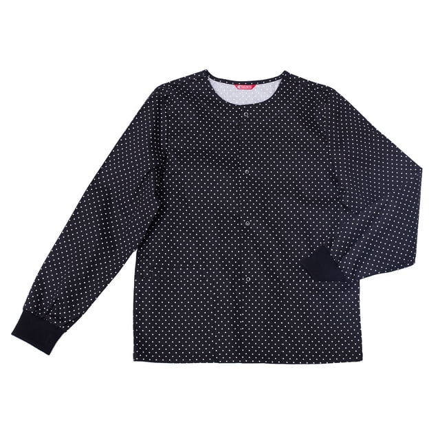 Womens Workwear Snap Front Warm-up Jacket