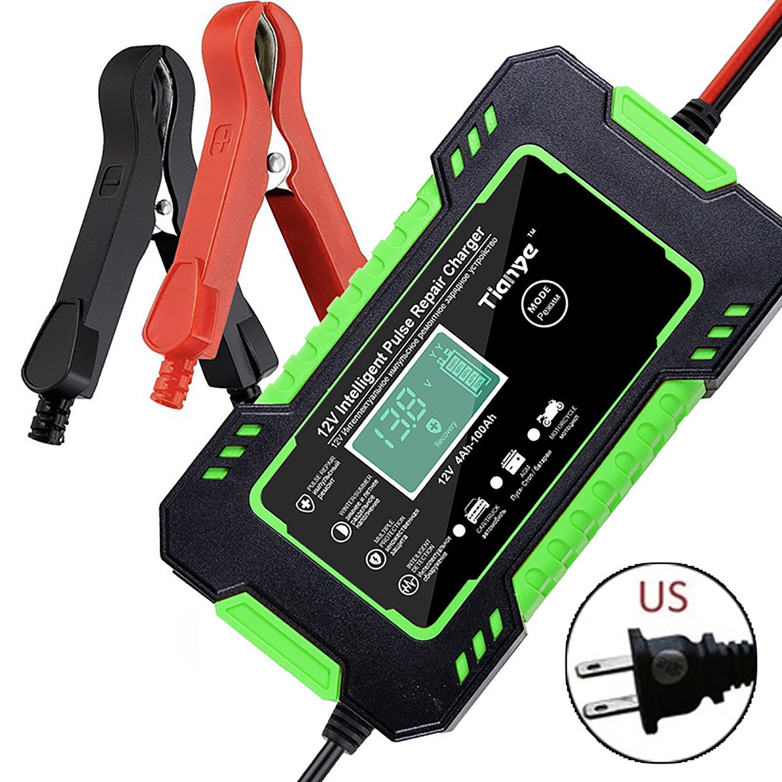 Black and Friday Clearance Sale Deal cuyhtdup Car Battery Charger, 12V/6A Smart Automatic Battery Charger Automotive for Car