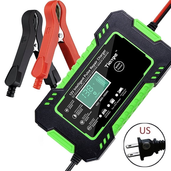 EGNMCR Car Battery Charger, 12V/6A Smart Automatic Battery Charger Automotive for Car Turn on the power