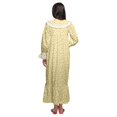 thumbnail image 4 of Moomaya Chemise de Nuit Maxi à Manches Longues Imprimée, Boutonnée, en Coton, Tenue de Sommeil, 4 of 5