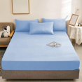 thumbnail image 1 of Premium Anti-Slip Microfiber Bed Skirt for Single Bed, Easy Care Breathable and Soft Bedding Accessory, 1 of 8