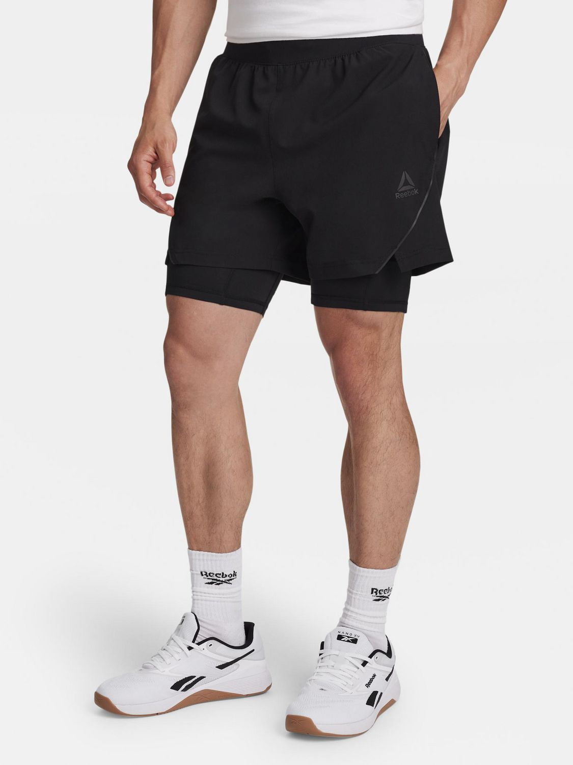 Reebok Short d'entraînement 2-en-1 Strength 5 po pour hommes