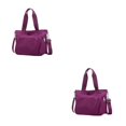 thumbnail image 3 of Wweixi 1/2/3 Durable Tote Handbag For Women - Waterproof And Wear-resistant Multiple Pockets Purple 2PCS, 3 of 6