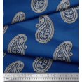 thumbnail image 3 of Soimoi Velvet Fabric Paisley Block Printed Craft Fabric by The Yard 58 Inch Wide, 3 of 3
