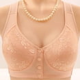 thumbnail image 4 of hotojiny 2 PC Front Closure Bras for Women Plus Size No Underwire Breathable Bras Oversized Lace Full Coverage Sleep Bras, 4 of 4