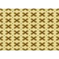 thumbnail image 1 of Ahgly Company Machine Washable Indoor Rectangle Transitional Dark Golden Rod Brown Area Rugs, 4' x 6', 1 of 7