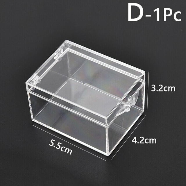 Clear Plastic Box Rectangular ct Specimen Display Desktop Storage Boxes