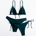 thumbnail image 4 of DGMIOCS Women's Bikini Set Tummy Control Swimsuit Dark Green M, 4 of 7