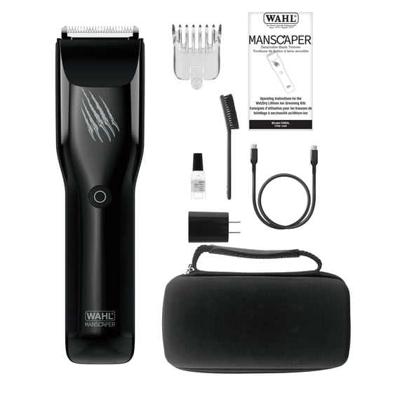 Wahl Grizzly Body Groomer/Trimmer with Extra-Wide Blade, 120-Min Cordless Runtime, Waterproof Design, USB Charging – Model 3296
