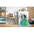 thumbnail image 2 of Ahgly Company Machine Washable Indoor Rectangle Transitional Lime Mint Green Area Rugs, 2' x 3', 2 of 7