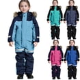 thumbnail image 1 of VKOYWKM Enfants Garçons Filles Combinaison Snow d'Extérieur Isolée Imperméable Combinaisons de Neige Combinaisons une Pièce pour Tout-Petits Combinaison Snow d'Hiver d'Extérieur, 1 of 10