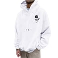thumbnail image 1 of QIPOPIQ Men's Fleece Graphic Hoodie Clearance, 1 of 6