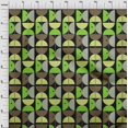 thumbnail image 4 of oneOone Polyester Spandex Green Fabric Geometric Circle Craft Projects Decor Fabric Printed By The Yard 56 Inch Wide, 4 of 4