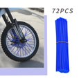 thumbnail image 1 of Ensemble de Décoration de Rayons de Roue Bleus 72 Pcs Manchon de Décoration de Rayons de Roue Bicyclette Motocyclette Ensemble de Rayons Colorés, 1 of 6