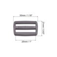 thumbnail image 2 of Unique Bargains Gray Tri-Glide Slide Buckles Webbing Strap Fastener (100 Pack), 2 of 5