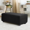 thumbnail image 2 of PiccoCasa Housse Extensible pour Pouf Housse de Meuble Noir Petit, 2 of 7
