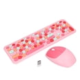 thumbnail image 1 of 2.4G Wireless Keyboard and Mouse Combo, 110 Keys Full Size Ergonomic Retro Design, Silent Mute Keys, Plug & Play for PC,Mac,Laptop No Driver Needed, 1 of 7