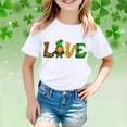 thumbnail image 2 of TZEWGL Tops For Toddler Short Sleeve Crew Neck Cartoon Prints Trendy Top For Kids size 8-9T, 2 of 4