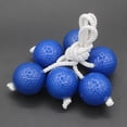 thumbnail image 2 of Graflsoa Ensemble Premium de Bols à Lancer en Forme d'Échelle pour l'Extérieur avec Véritables Balles de Golf (3 Rouges + 3 Bleus) pour Jeux de Ballon Échelle, Corde en Nylon Lestée de 16 Po, Matériau PE, Diamètre de 4,2 cm, Poids du Lot de 440-587 g, 2 of 7