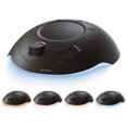 thumbnail image 1 of Homedics Portable Sound Machine with Night Light - Black, 1 of 8
