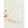 thumbnail image 4 of Xingqing Robe d'Été Adorable pour Bébés Filles, Douce, à Bretelles, Sans Manches, à Fleurs Imprimées, en Dentelle, Tutu, Robe Soleil, 4 of 7